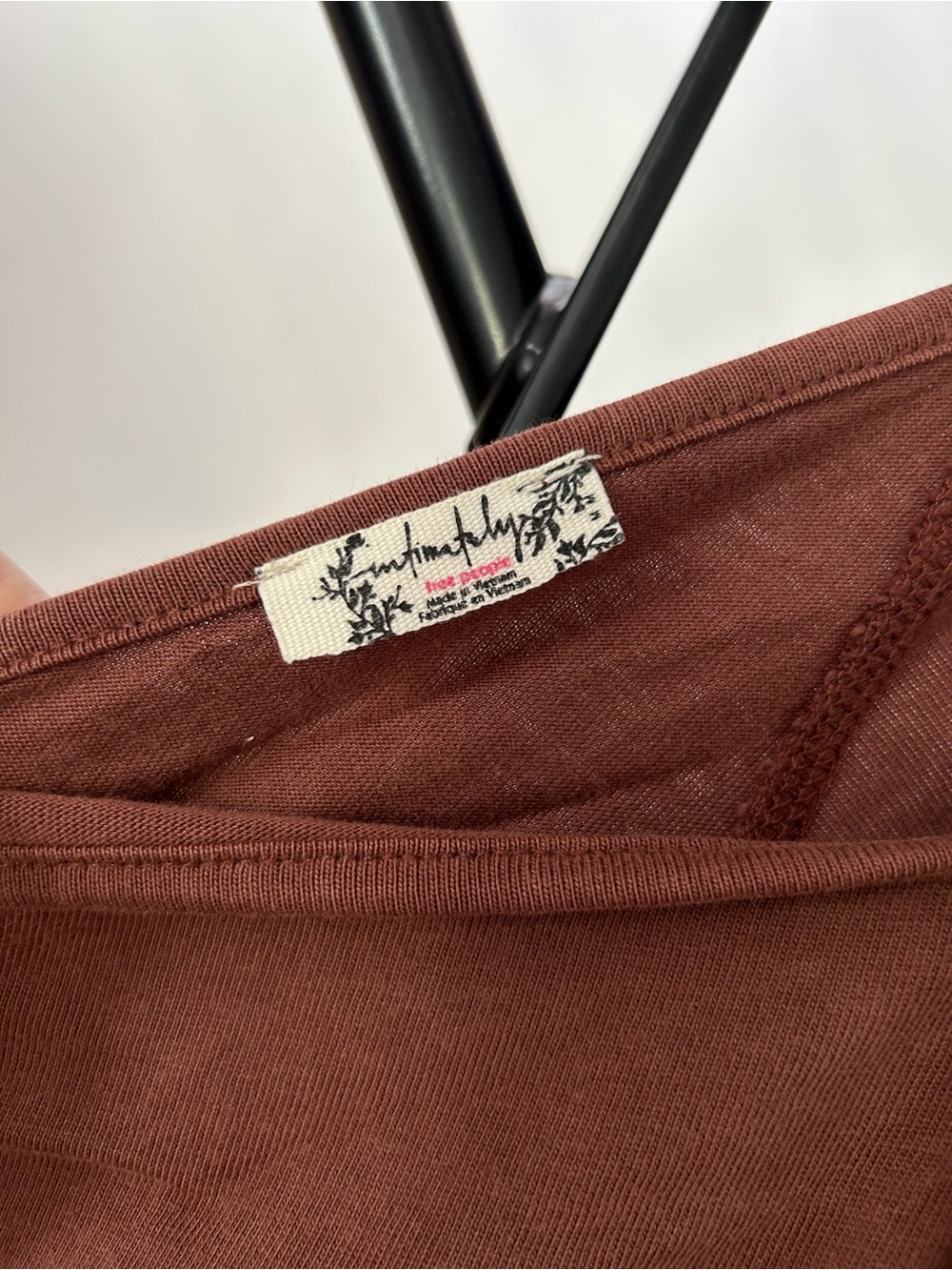 Free People Rust-Brown Puff Sleeve Jumpsuit - Picture 4 of 4